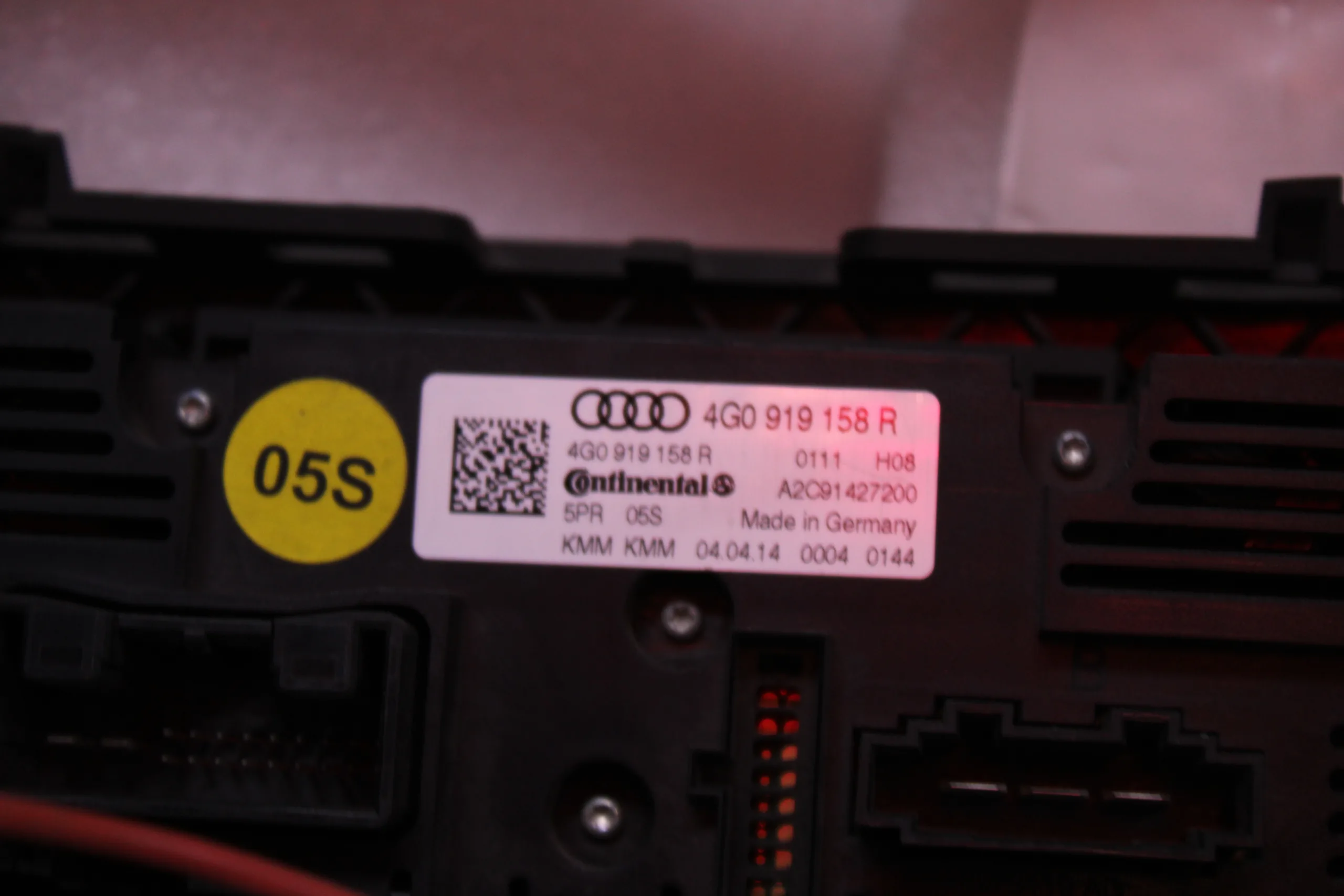 Audi A6 A7 Control And Display Panel With Trim 4G0919158R