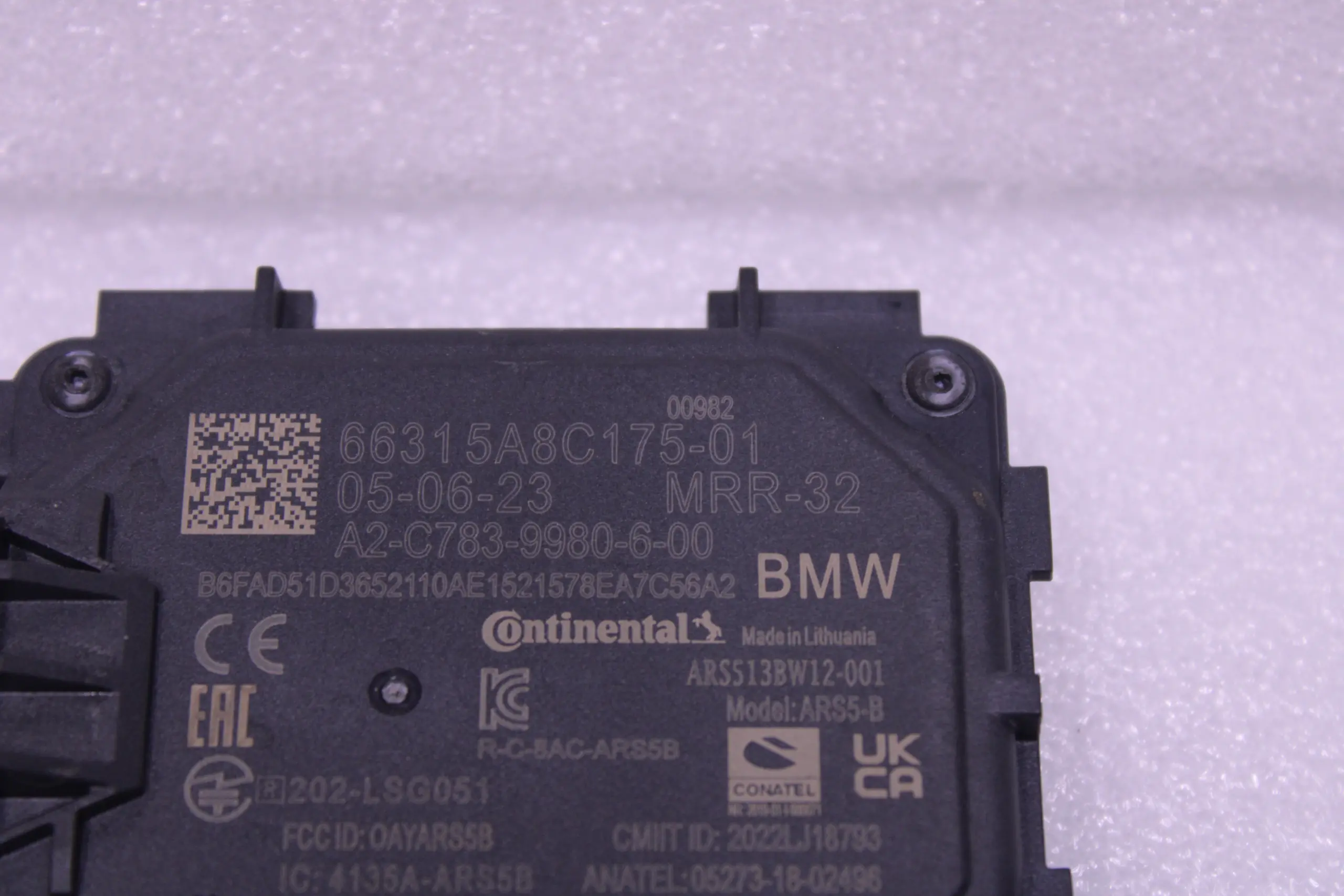 BMW U06 G60 G70 U11 U10 Front Radar Sensor 66315A8C175