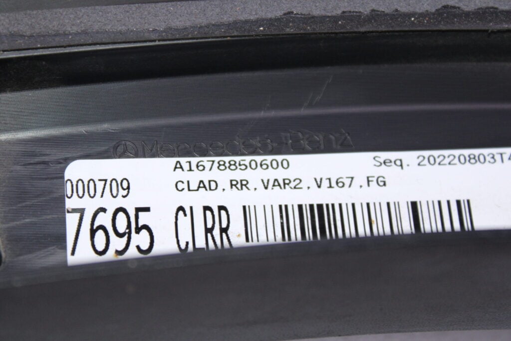 Mercedes GLE W167 Rear Right Wheel Flare Molding Trim A1678850600