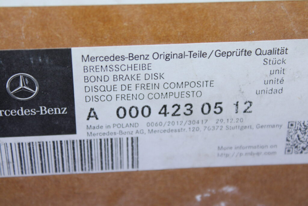 Mercedes Benz Rear Left or Right Brake Disc 0004230512