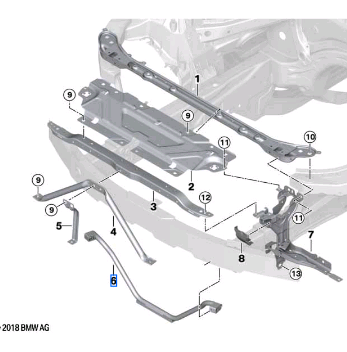 BMW 3 SERIES G20 U STRUT 51647455973