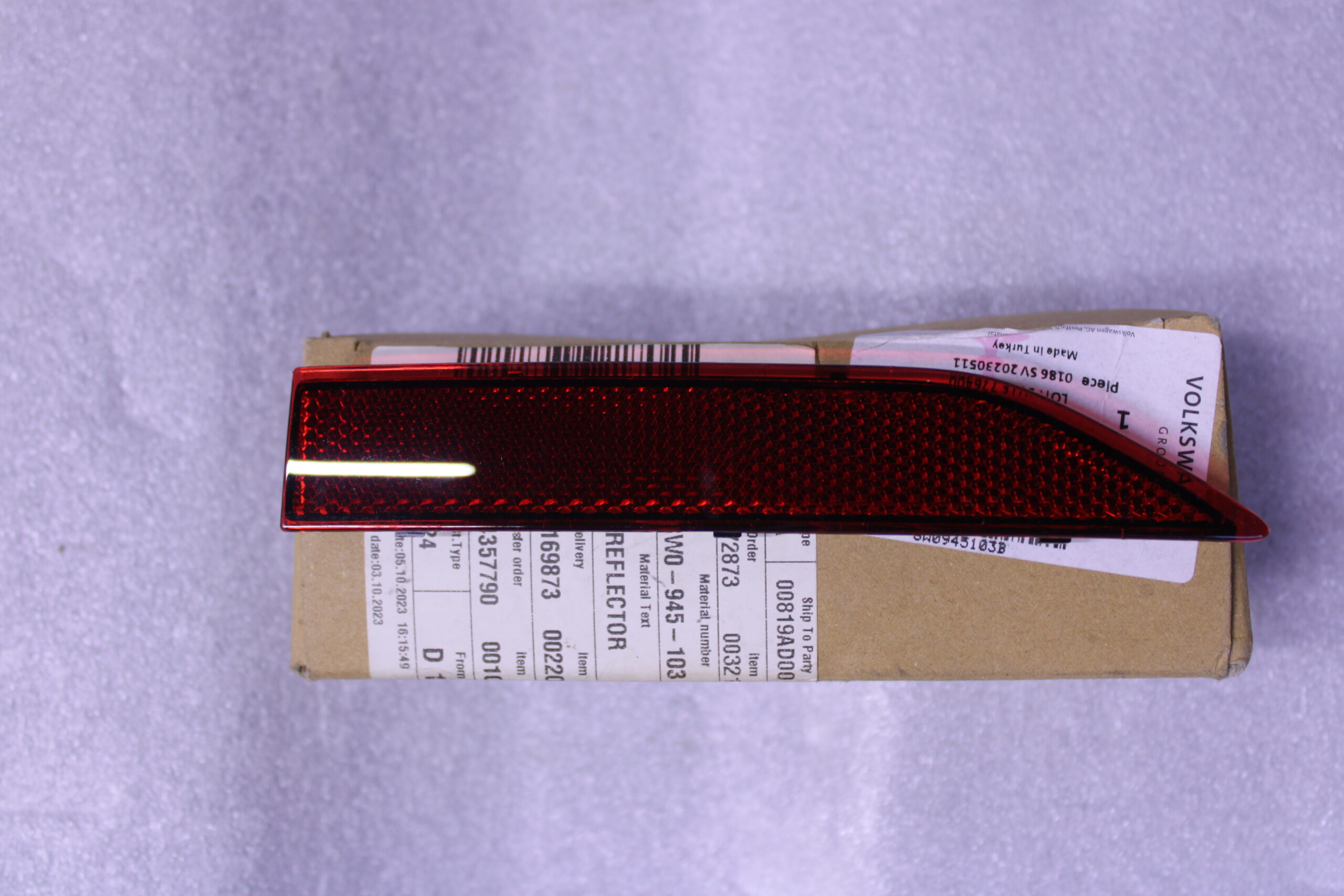 Audi A5 Rear Light Reflector 8W0945103B