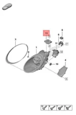 Porsche Headlight Control Module 992941572BB