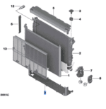 BMW 5 SERIES F90 COVERING LOWER 17118043654-T