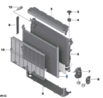 BMW 5 SERIES RADIATOR 17118043655