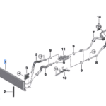 BMW 5 SERIES F90 TRANSMISSION OIL COOLEER 17118053512-T