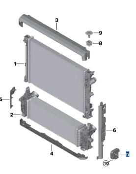 Bmw X3 Series G01 Module Mounting Rihgt 17118642754 Bmw X3 Series G01 Module Mounting Rihgt 17118642754