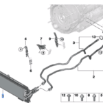 BMW X3 X4 G02 G01 TRANSMISSION OIL COOLER 17219487254
