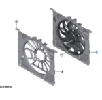 BMW 5 SERIES G30 FAN HOUSING WITH FAN 17427953398-T