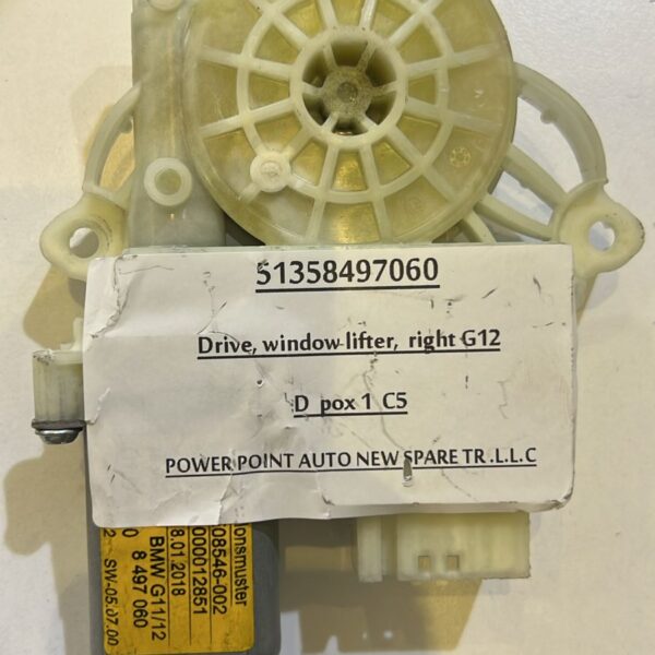 BMW G12 DRIVE WINDOW LIFTER RIGHT 51358497060