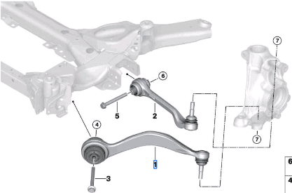 BMW 2 SERIES G42 TENSION STRUT WITH HYDR MOUNT LEFT 31106894675-T