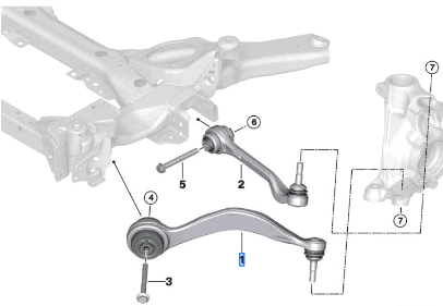 BMW 2 SERIES G42 TENSION STRUT WITH HYDR MOUNT RIGHT 31106894676-T