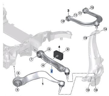 BMW 7 SERIES G70 WISHBONE BOTTOM RUBBER LEFT 31106898553-T