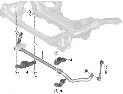 BMW 7 SERIES G70 STABILIZER LINK 31356896815-T