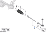 BMW 3 SERIES G20 RIGHT TIE ROD 32105B5FE29