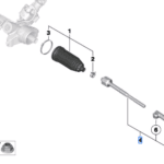 BMW 3 SERIES G20 RIGHT TIE ROD 32105B5FE29