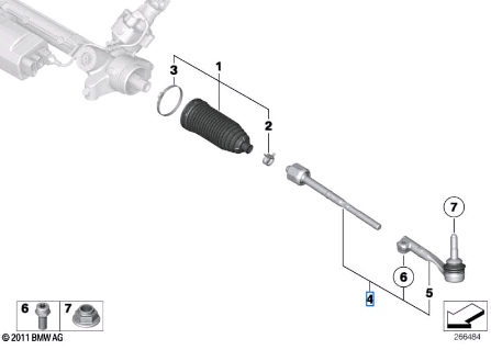 Bmw 3 Series G20 Right Tie Rod 32105B5Fe29-D Bmw 3 Series G20 Right Tie Rod 32105B5Fe29