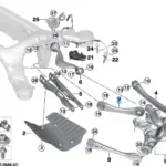 BMW 3 SERIES G20 LOCK TRUNK LID 51247441014