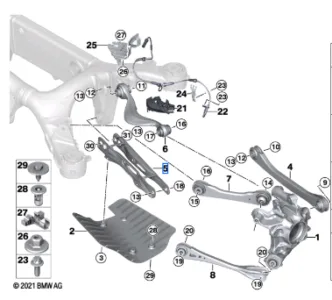 VOLKSWAGEN ATLAS GUIDE PROFILE RIGHT REAR 3CM807484A