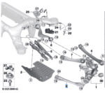 BMW 5 SERIES G38 TRAILING ARM WITH RUBBER MOUNT 33326883661-T