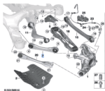 BMW 7 SERIES G70 GUIDE ARM LEFT 33326895863-T