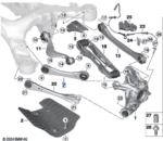 BMW 7 SERIES G70 GUIDE ARM RIGHT 33326895864-T