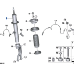 BMW X5 SERIES G05 G05 LCI G18 G18 LCI X6 SERIES G06 G06 LCI SPRING STRUT FRONT RIGHT 37106896440