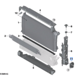 BMW 3 SERIES G20 MODULE MOUNTING LEFT 17119895623