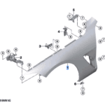 BMW 8 SERIES G14 SIDE PANEL FRONT RIGHT 41009491430-T