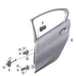 BMW 3 SERIES G20 DOOR REAR RIGHT 41517482278-T