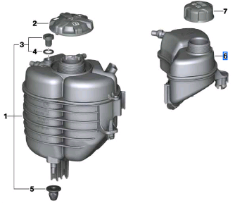BMW 3 SERIES G20 EXPANSION TANK 17138610653