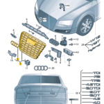 AUDI A8 RADIATOR GRILLE 4H0853651N-D