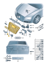 AUDI A8 RADIATOR GRILLE 4H0853651N-D