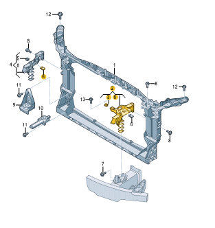 AUDI A6 MOUNTING FOR MAIN BEAM HEADL LEFT 4K0805607-C