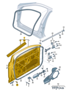AUDI A6 2022 DOOR FRONT LEFT 4K0831051B
