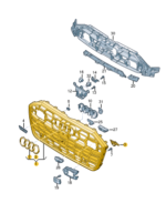 AUDI A6 RADIATOR GRILLE 4K0853651AA