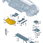 AUDI A6 ENGINE UNDER SHIELD 4K0863821H-C