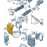 AUDI Q7 ADDITIONAL COOLER FOR COOLANT CENTER 4M0145804BM-C