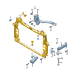 AUDI Q7 LOCK CARRIER WITH MOUNTING FOR COOLANT RADIATOR 4M0805594D-C