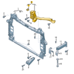 AUDI Q7 MOUNTING FOR MAIN BEAM HEADL RIGHT 4M0805608B-C