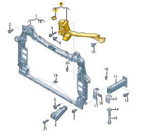 AUDI Q7 MOUNTING FOR MAIN BEAM HEADL RIGHT 4M0805608B-C