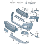 AUDI Q7 BUMPER COVER COMPLETE 4M0807065D