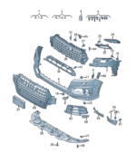 AUDI Q7 BUMPER COVER COMPLETE 4M0807065D