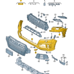 AUDI Q7 BUMPER COVER EMPTY 4M0807065D