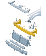 AUDI Q7 BUMPER CARRIER 4M0807109C-T