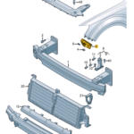 AUDI Q7 GUIDE SECTION LEFT 4M0807283D-C