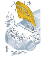 AUDI Q7 BONNET 4M0823029