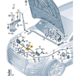 AUDI Q7 LID LOCK CABLE 4M0823531B-C