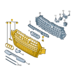 AUDI Q7 RADIATOR GRILLE 4M0853651K