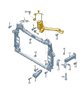 AUDI Q8 MOUNTING FOR MAIN BEAM HEADL LEFT 4M8805607A